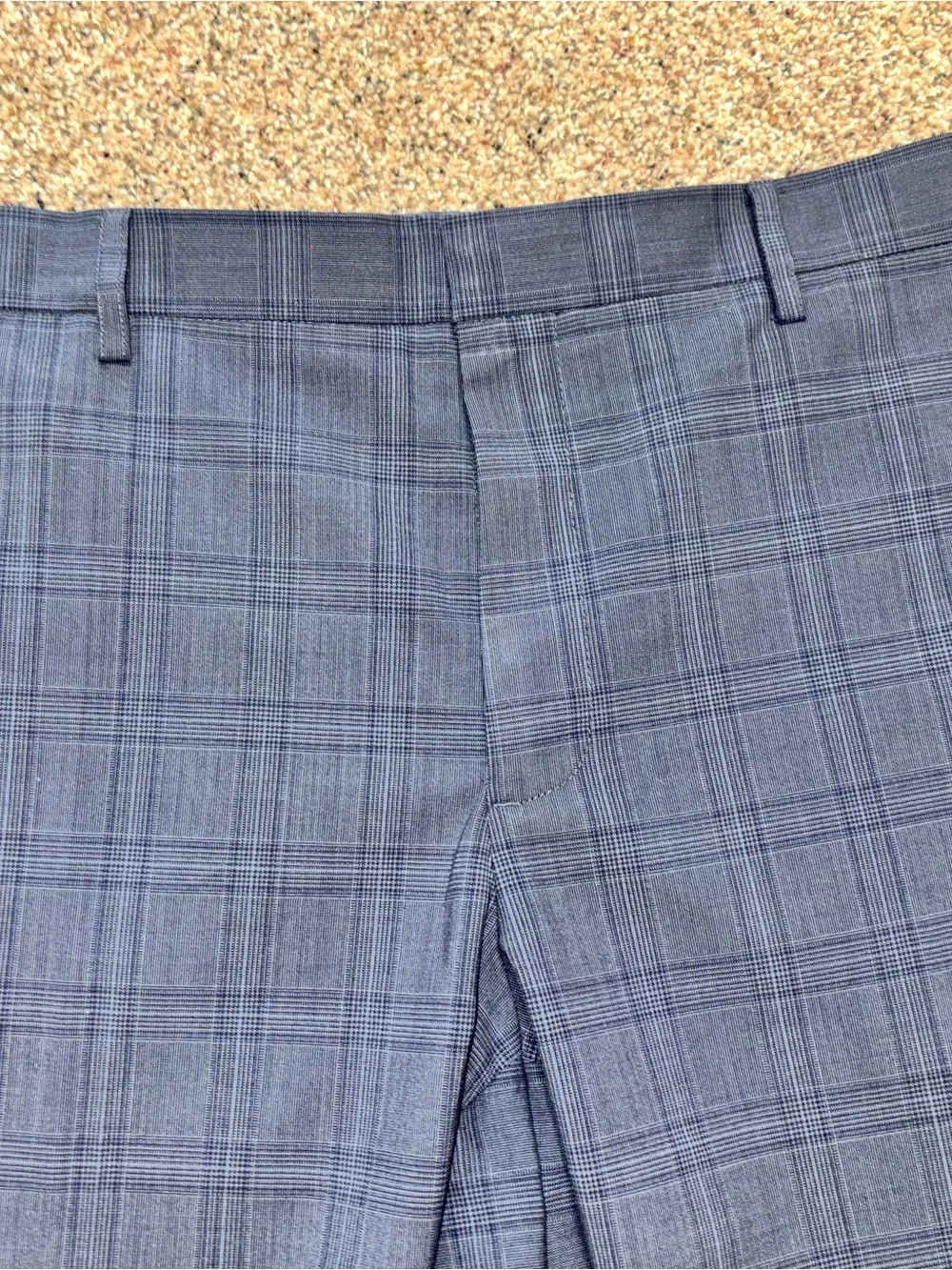 J. Crew Men's Thompson Tapered Blue/Gray Plaid Suit Pants Trouser Size 38x32